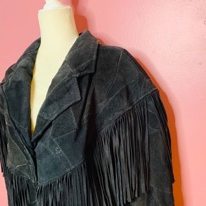 Suede fringe Jacket